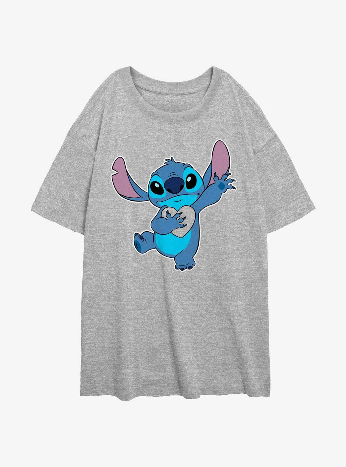 island alien duo Ohana Heart Girls Oversized T-Shirt