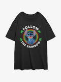 island alien duo Follow The Rainbow Girls Oversized T-Shirt