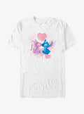 island alien duo cute blue alien Angel Lovers T-Shirt
