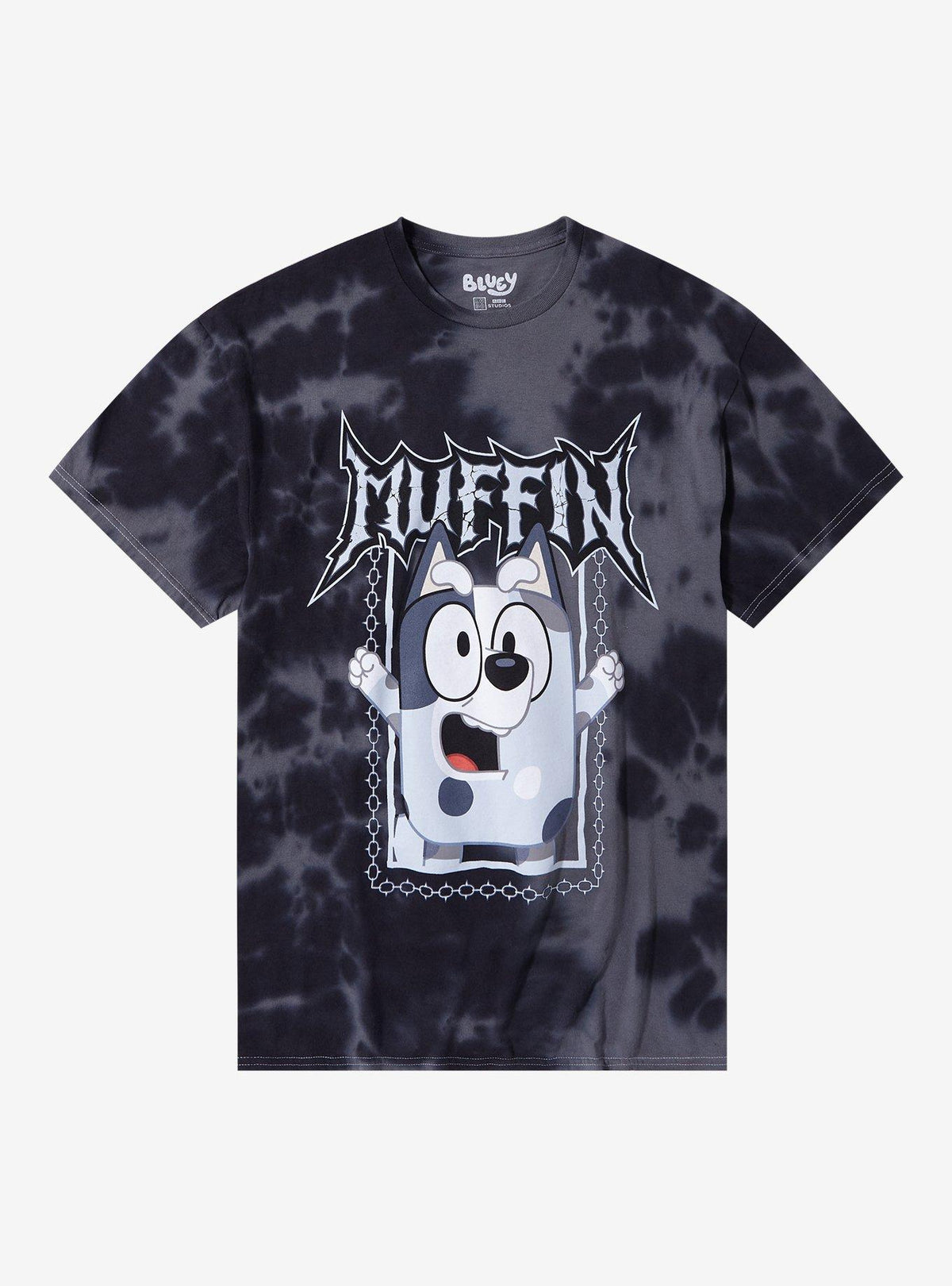 Bluey Muffin Metal Tie-Dye T-Shirt 2