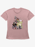 spooky holiday Group Shot Girls Straight Fit T-Shirt
