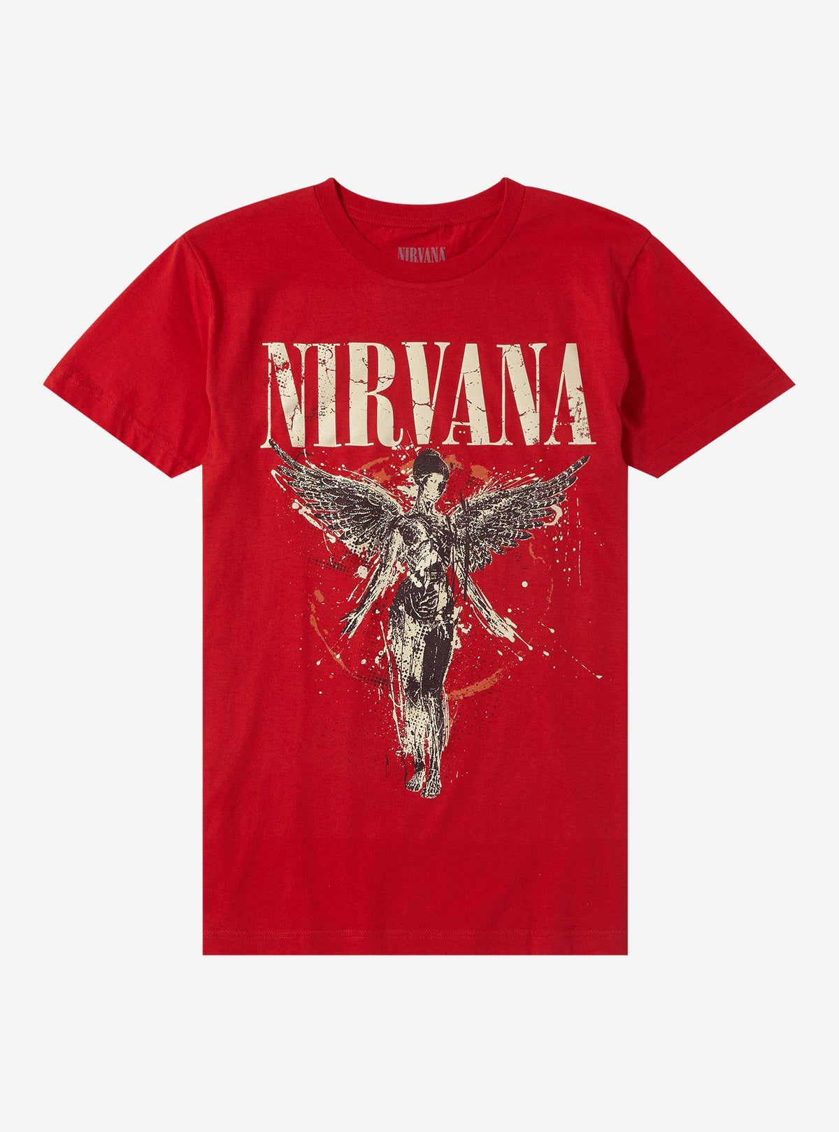 Nirvana In Utero Red Boyfriend Fit Girls T-Shirt