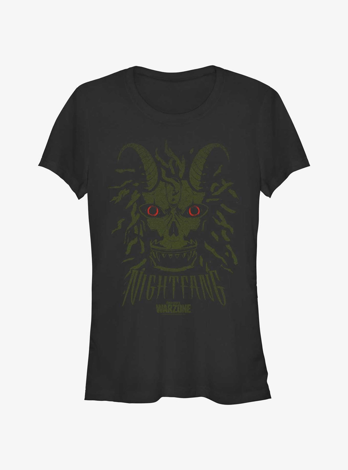 Call of Duty Warzone Night Fang Green Mask Girls T-Shirt