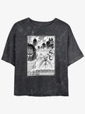 dark fantasy anime The Rumbling Poster Girls Mineral Wash Crop T-Shirt