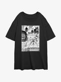 dark fantasy anime The Rumbling Poster Girls Oversized T-Shirt