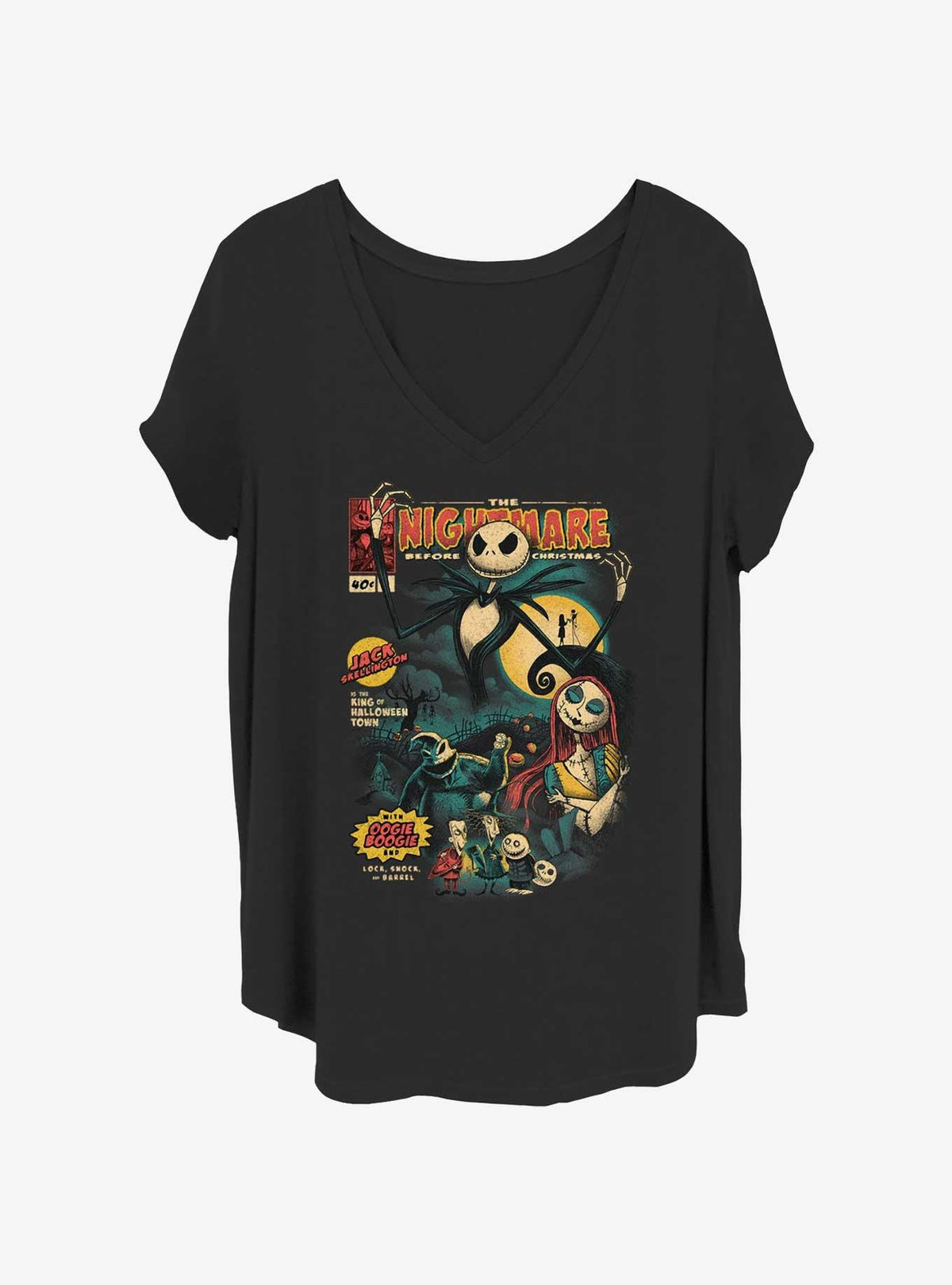 spooky holiday Comic Cover Girls T-Shirt Plus Size