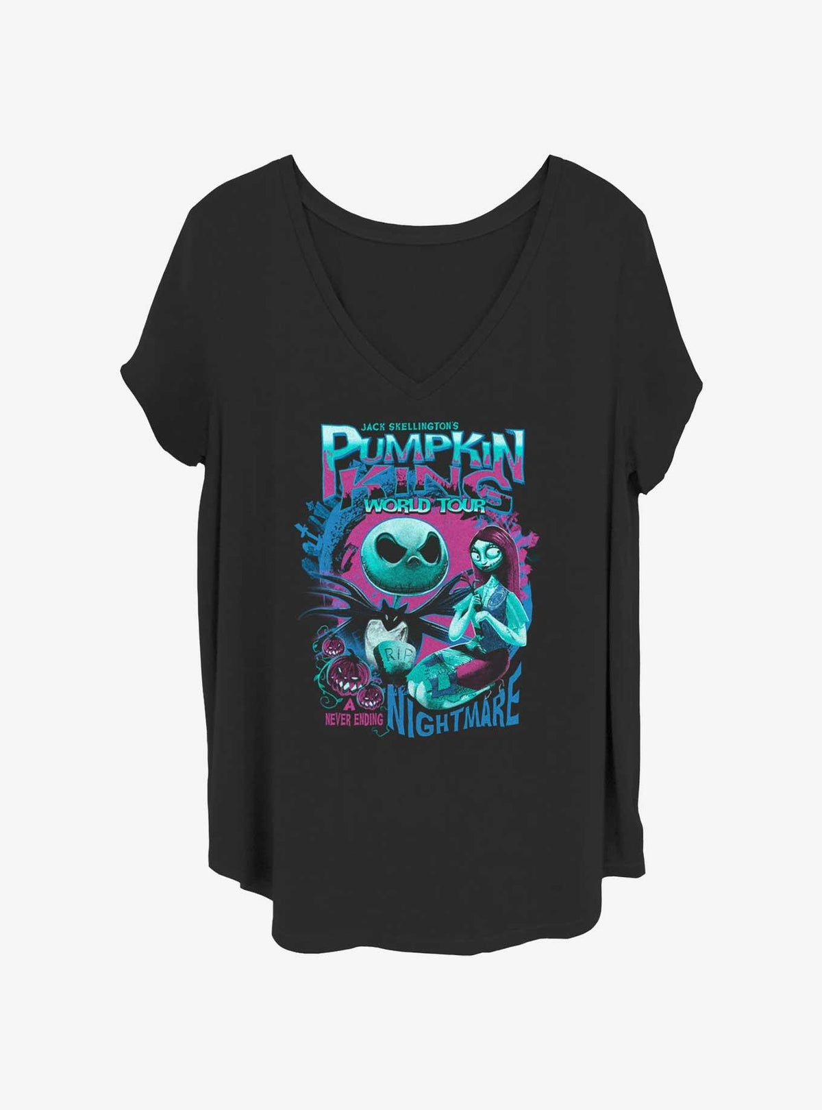 spooky holiday Pumpkin King World Tour Girls T-Shirt Plus Size