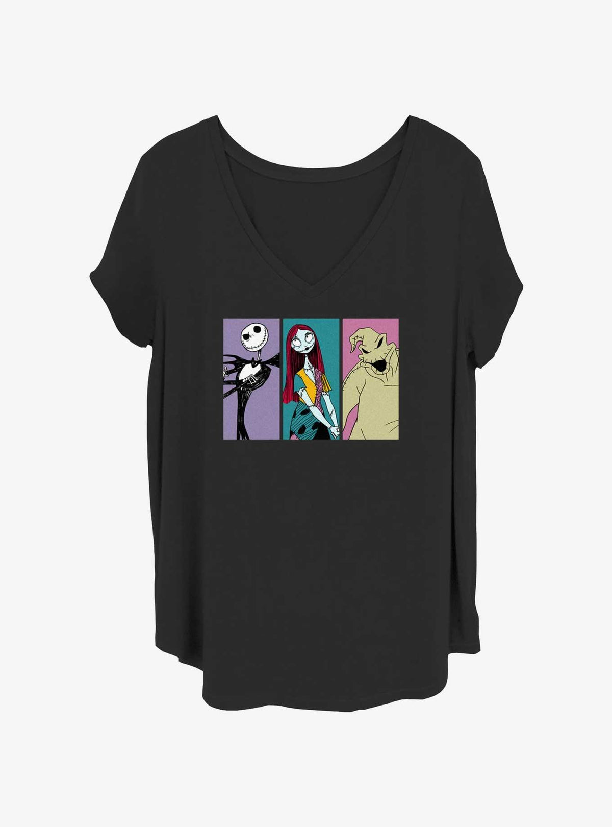 spooky holiday Jack Sally Oogie Boxes Girls T-Shirt Plus Size