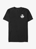 spooky holiday Jack Face Outline Pocket T-Shirt 2