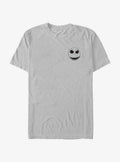 spooky holiday Jack Face Outline Pocket T-Shirt
