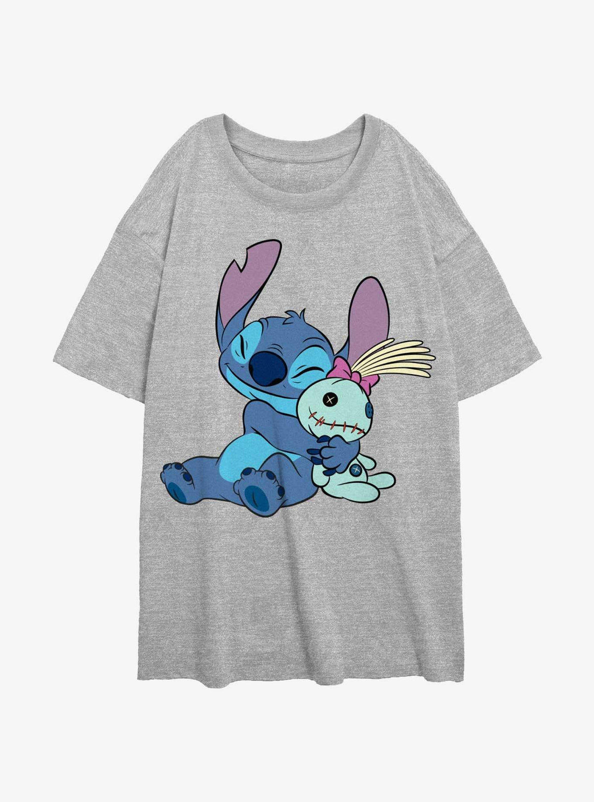 island alien duo Hugging Scrump Girls Oversized T-Shirt