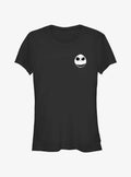 spooky holiday Jack Face Pocket Girls T-Shirt