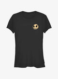 spooky holiday Comic Jack Face Pocket Girls T-Shirt