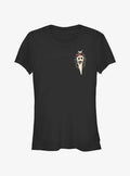 spooky holiday Santa Jack Lights Pocket Girls T-Shirt
