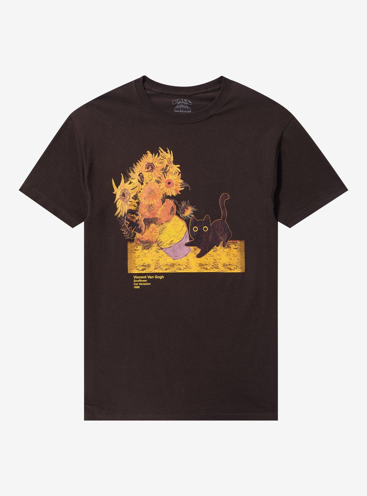 Vincent Van Gogh Sunflowers Cat T Shirt By Call Your Mother T Shirt Viral TikTok Best Seller Look