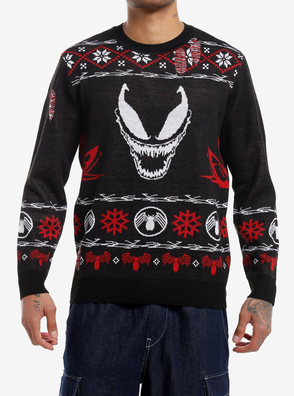 Our Universe Venom Fair Isle Holiday Sweater