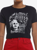 Beetlejuice Name Black White Girls Baby T-Shirt