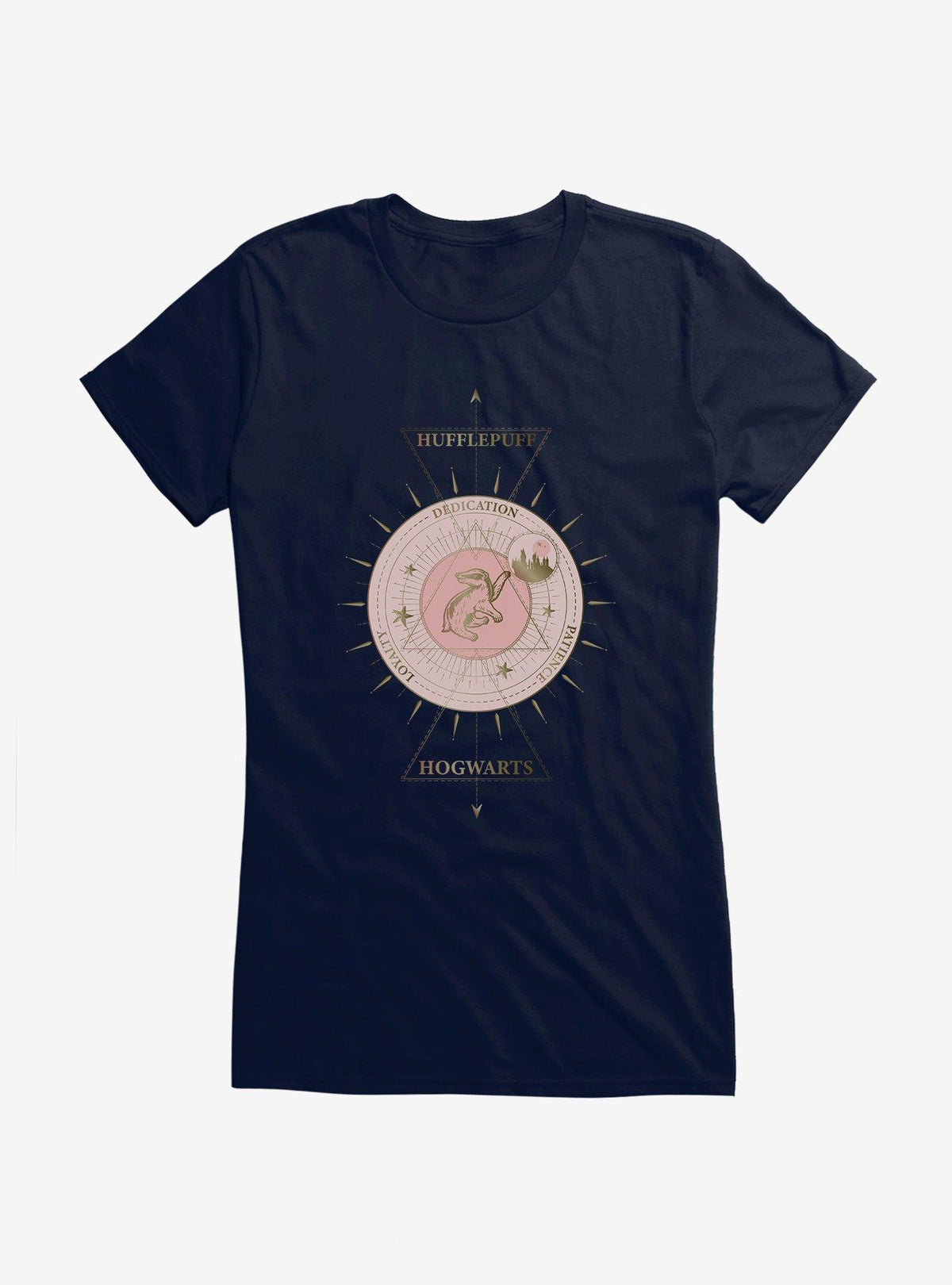 wizard school Hufflepuff House Christmas Constellation Girls T-Shirt 2