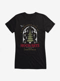 wizard school Rather Stay At Hogwarts This Christmas Girls T-Shirt
