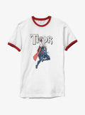 Thor Vintage Lightning Strike Thor Ringer T-Shirt