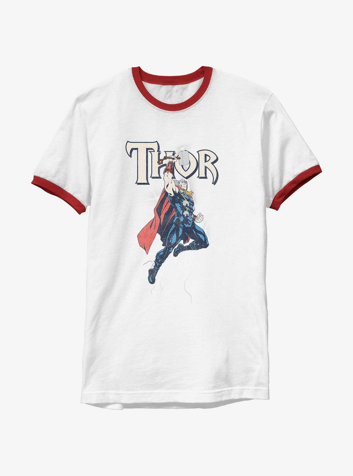 Thor Vintage Lightning Strike Thor Ringer T-Shirt