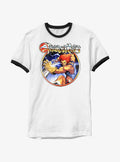 Thundercats Lion-O Vintage Lightning Circle Ringer T-Shirt 2