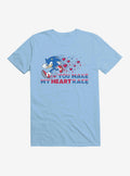 speedy hedgehog Valentine Gaming Heart Race T-Shirt
