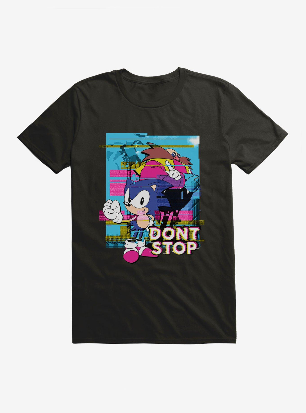 speedy hedgehog Eggman Don't Stop Glitch T-Shirt