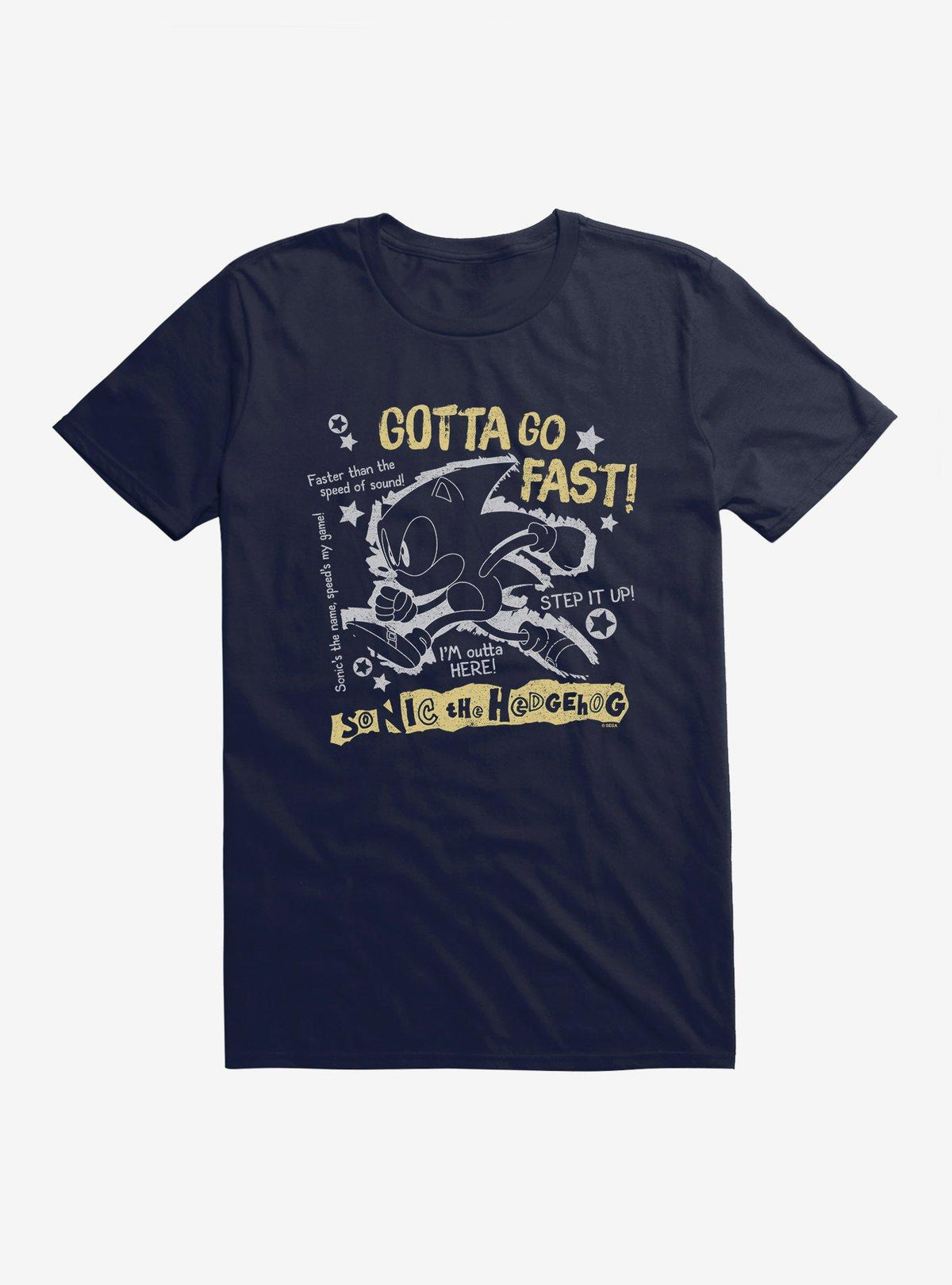 speedy hedgehog Go Fast Silhouette T-Shirt
