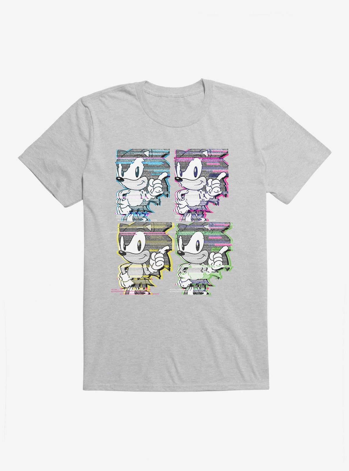 speedy hedgehog Square Up Glitch T-Shirt
