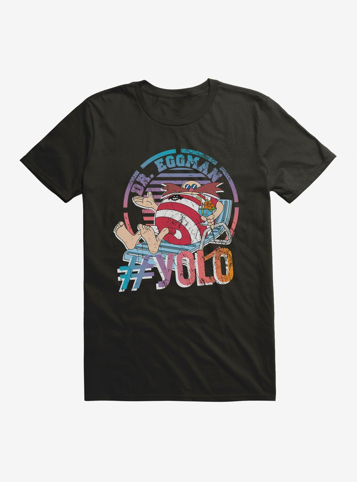 speedy hedgehog Eggman YOLO T-Shirt