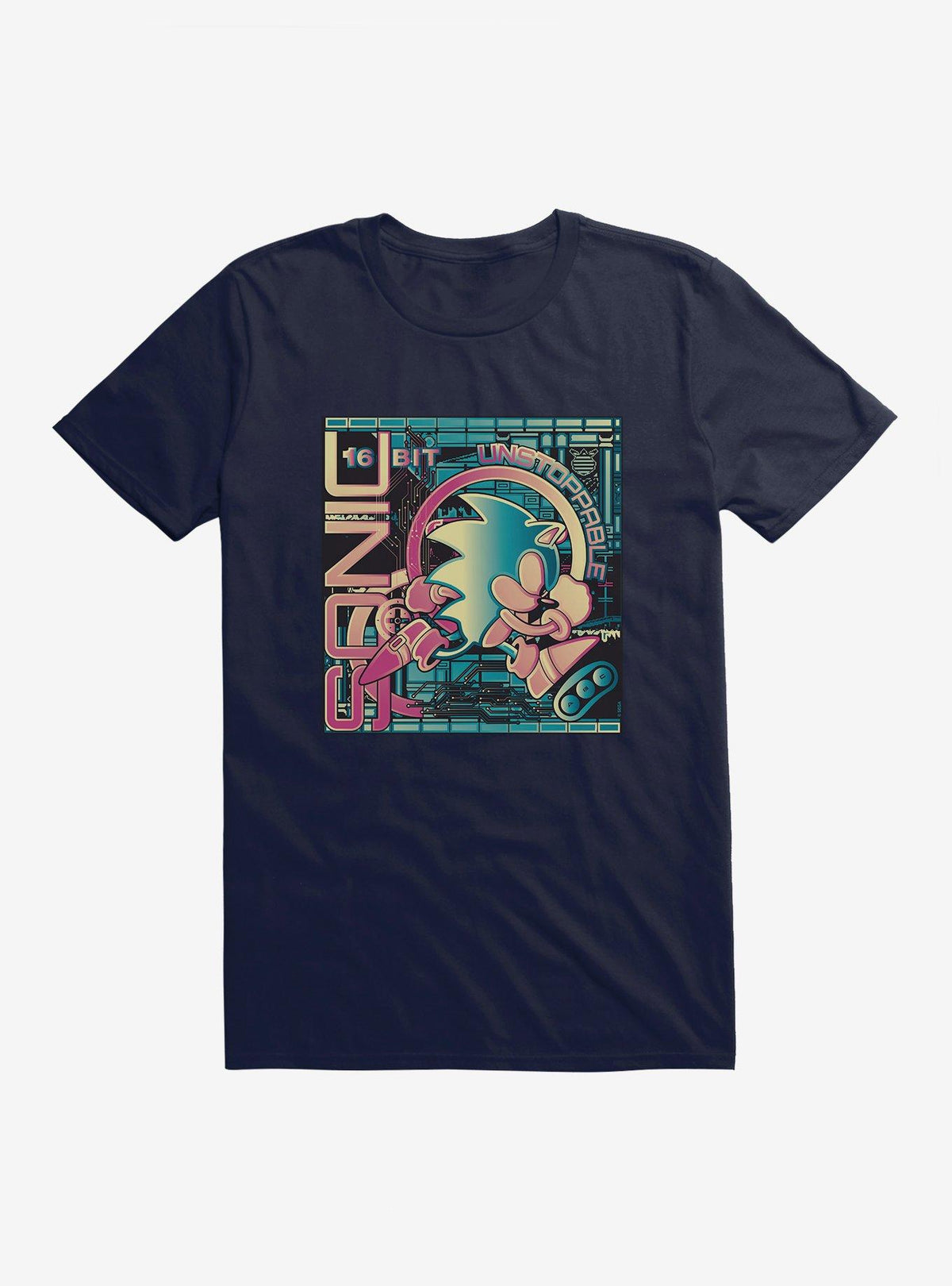 speedy hedgehog Unstoppable speedy hedgehog 16-Bit T-Shirt