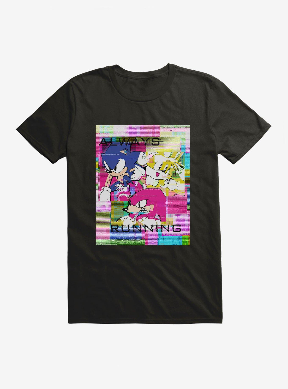 speedy hedgehog Always Running Glitch T-Shirt