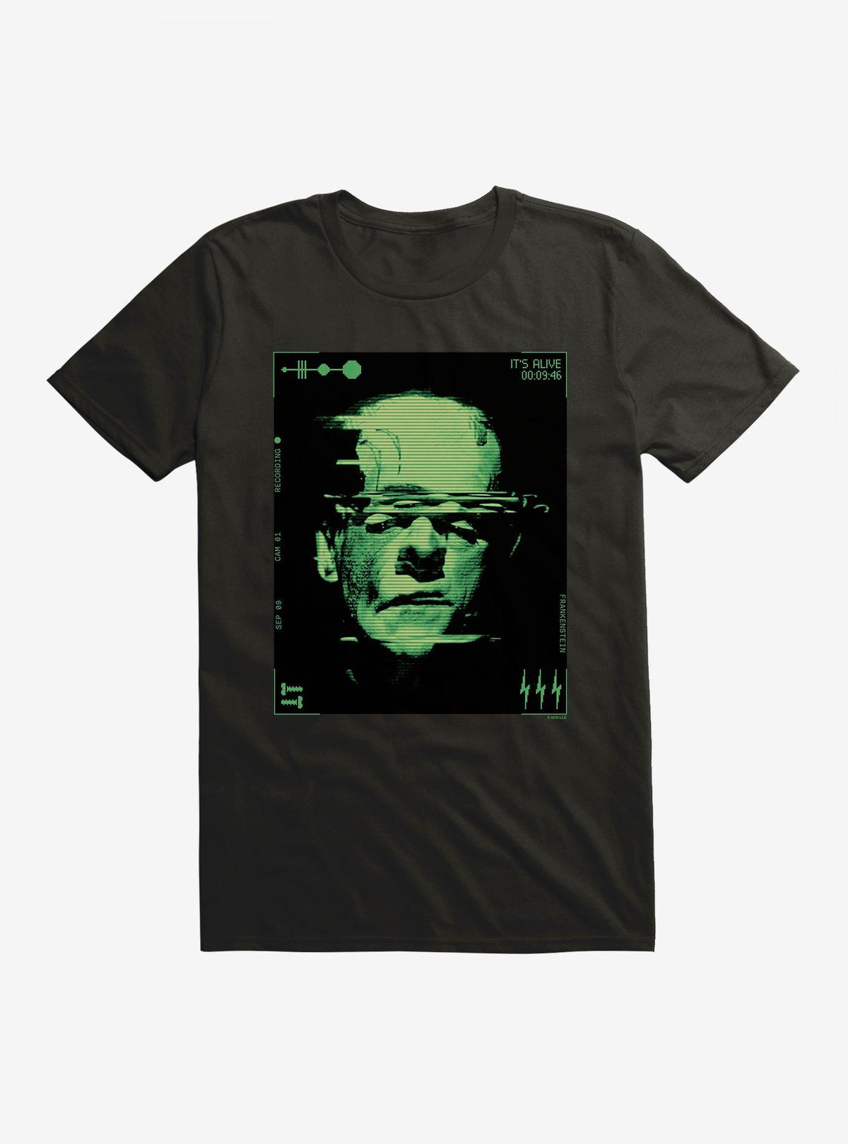 Universal Monsters Frankenstein It's Alive Glitch T-Shirt 2