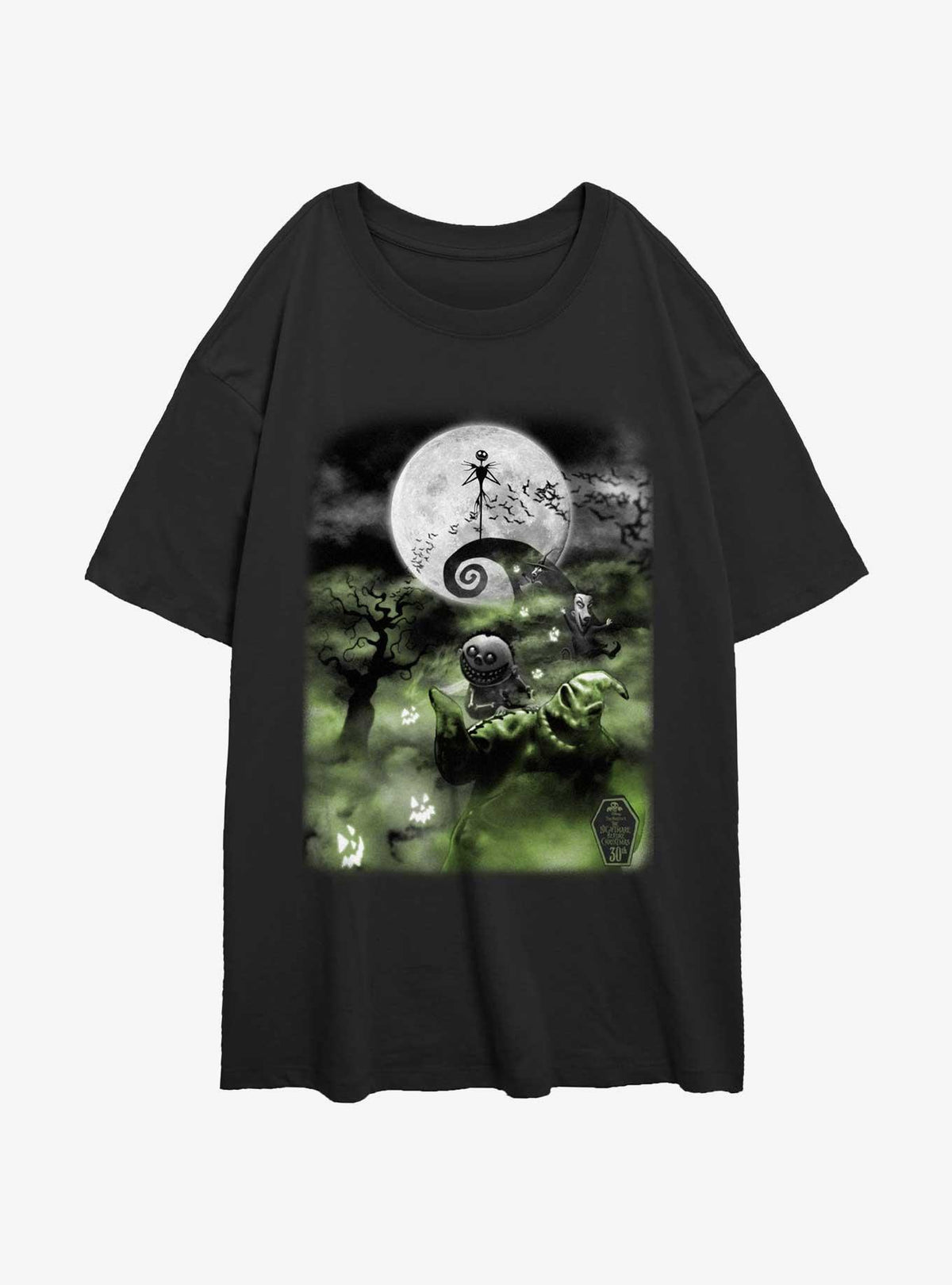 spooky holiday Scary Night Girls Oversized T-Shirt