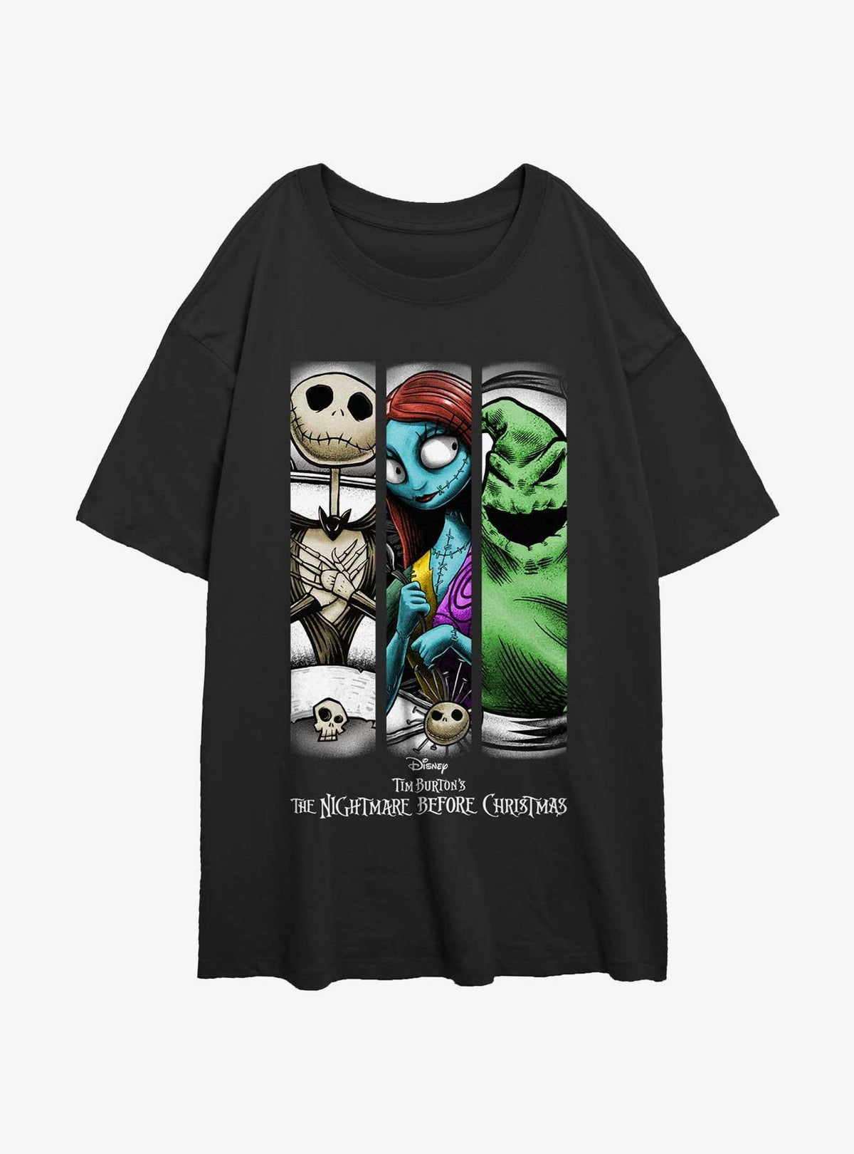 spooky holiday Group Grid Girls Oversized T-Shirt