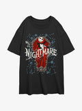 spooky holiday Jack Bone Coffin Girls Oversized T-Shirt