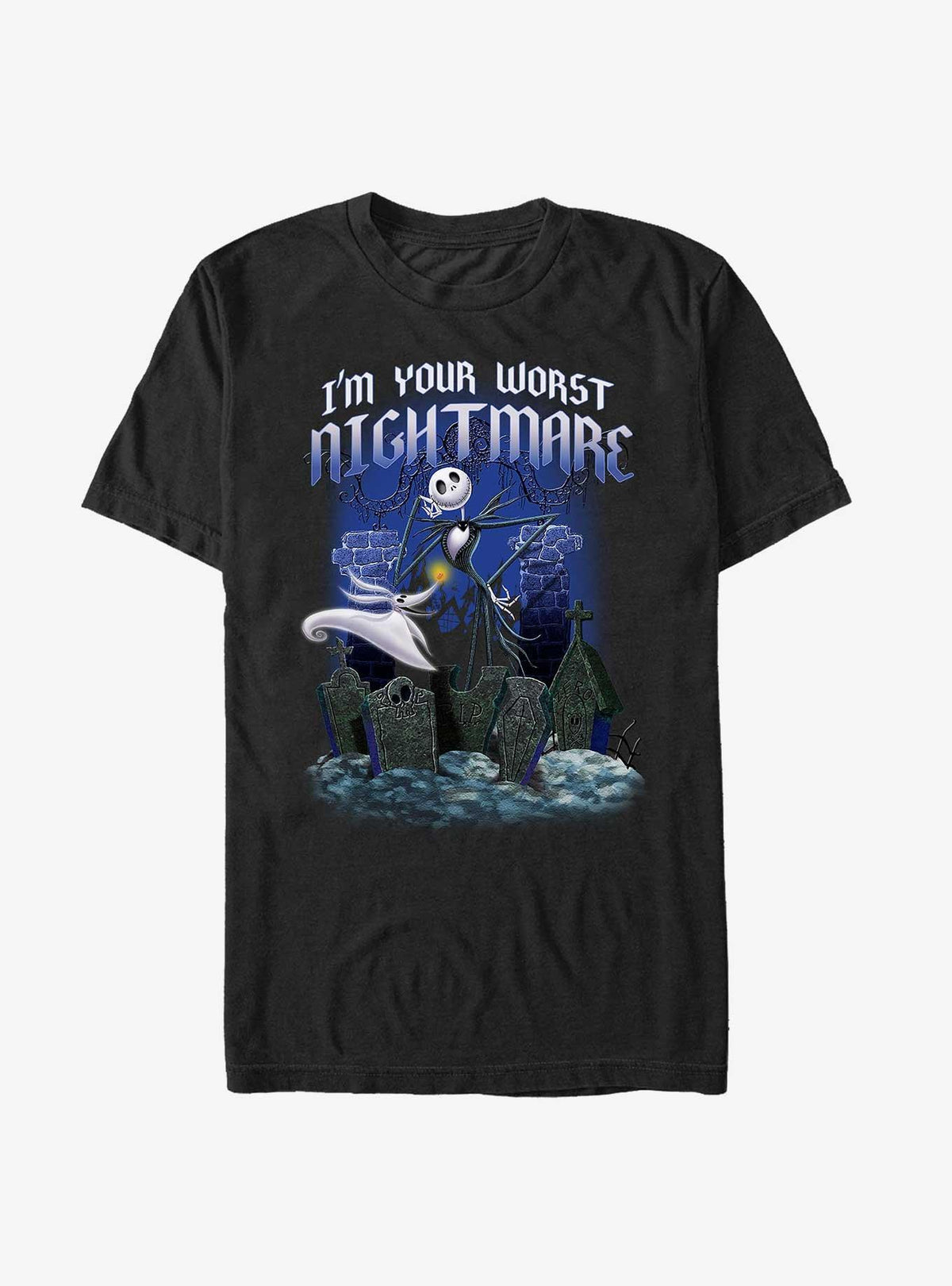 spooky holiday Jack Zero Tombstone Blues T-Shirt
