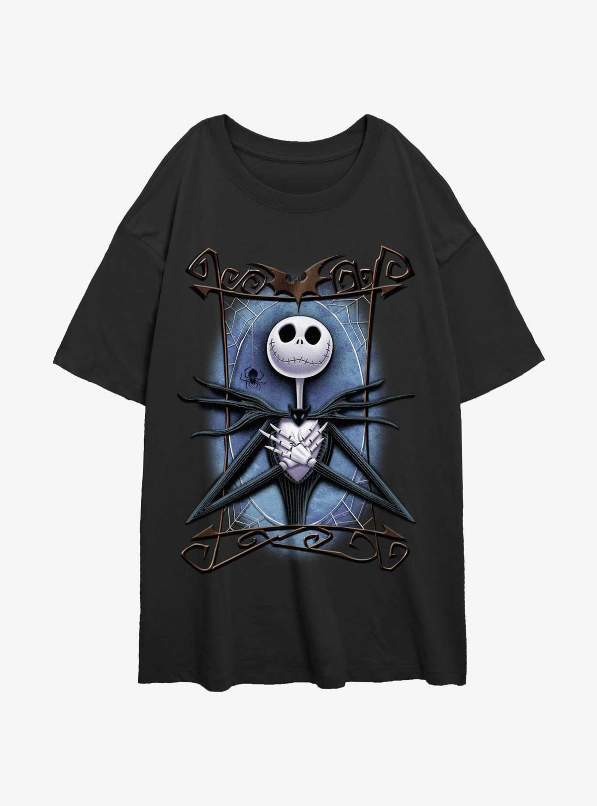 spooky holiday Framed Jack Girls Oversized T-Shirt