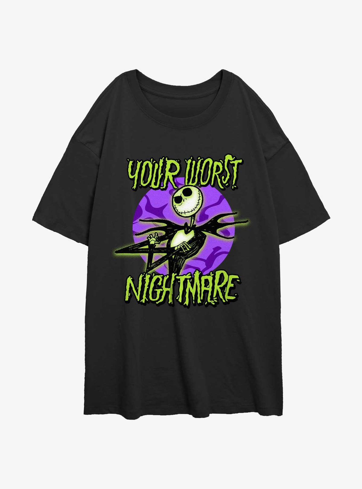 spooky holiday Your Worst Nightmare Girls Oversized T-Shirt