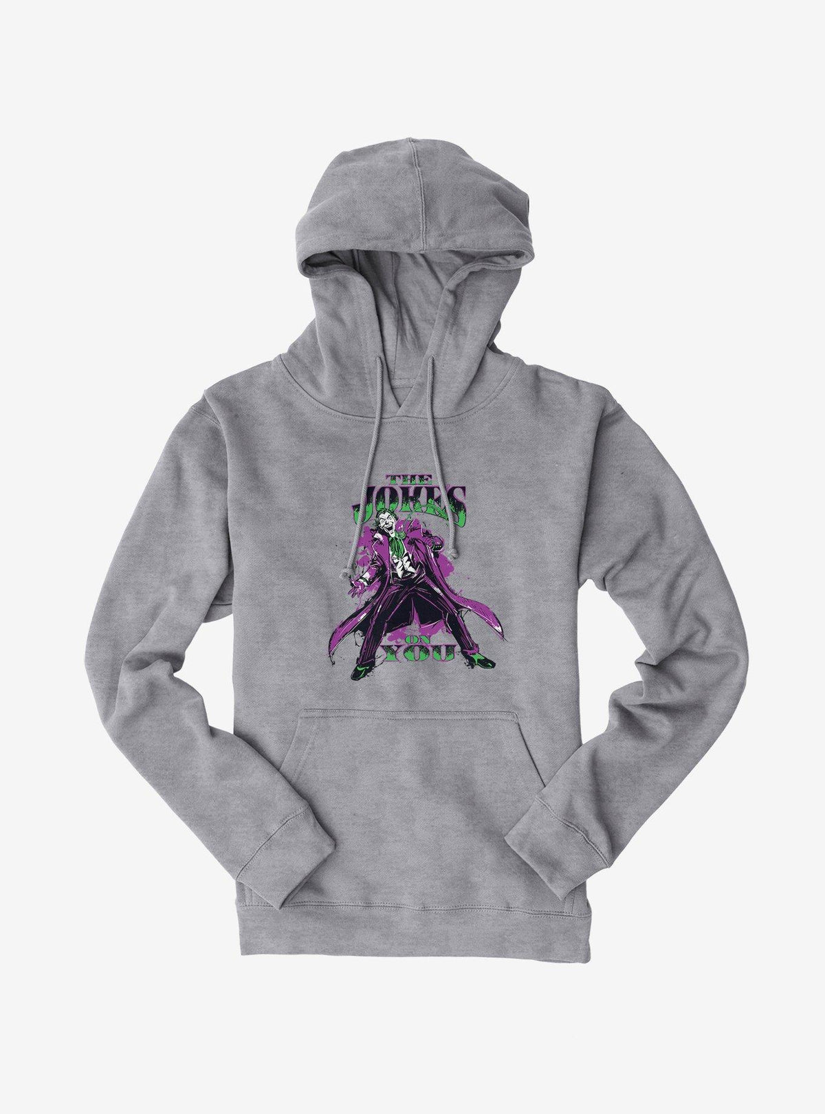 dark vigilante comic villain The Jokes On You Splatter Hoodie