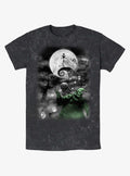 spooky holiday Jack Night Sky Moon Mineral Wash T-Shirt