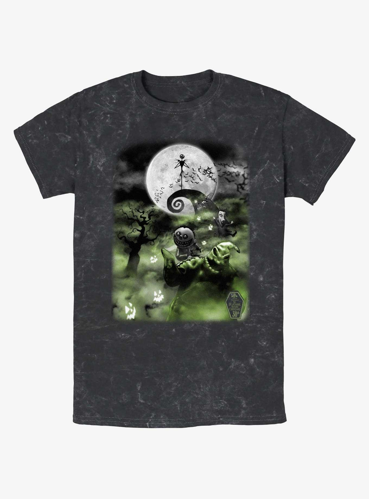 spooky holiday Scary Night Mineral Wash T-Shirt