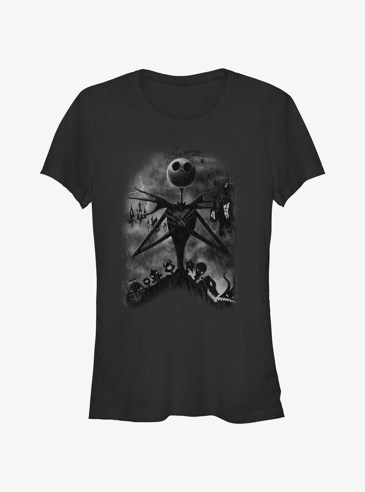 spooky holiday Jack Thunderstorm Girls T-Shirt
