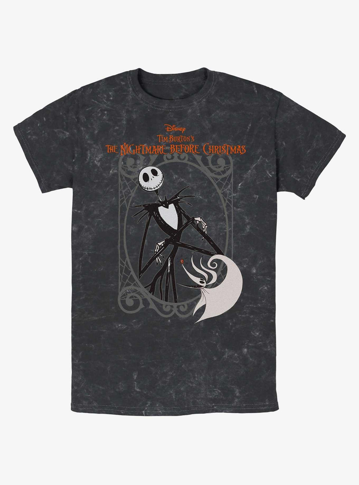 spooky holiday Jack Zero Frame Mineral Wash T-Shirt