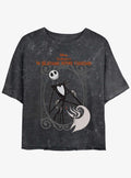 spooky holiday Jack Zero Frame Girls Mineral Wash Crop T-Shirt