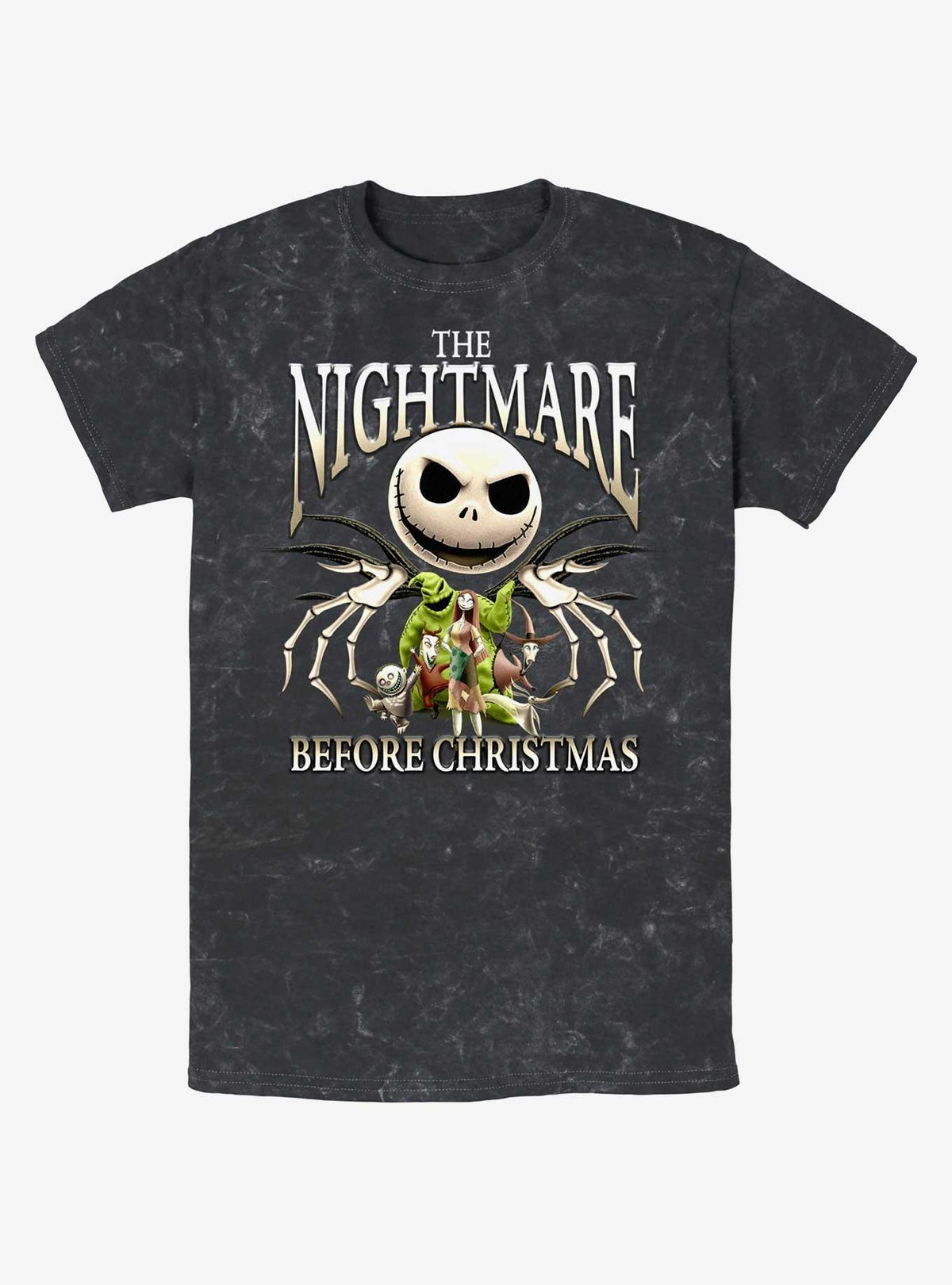 spooky holiday Jack's A Nightmare Mineral Wash T-Shirt