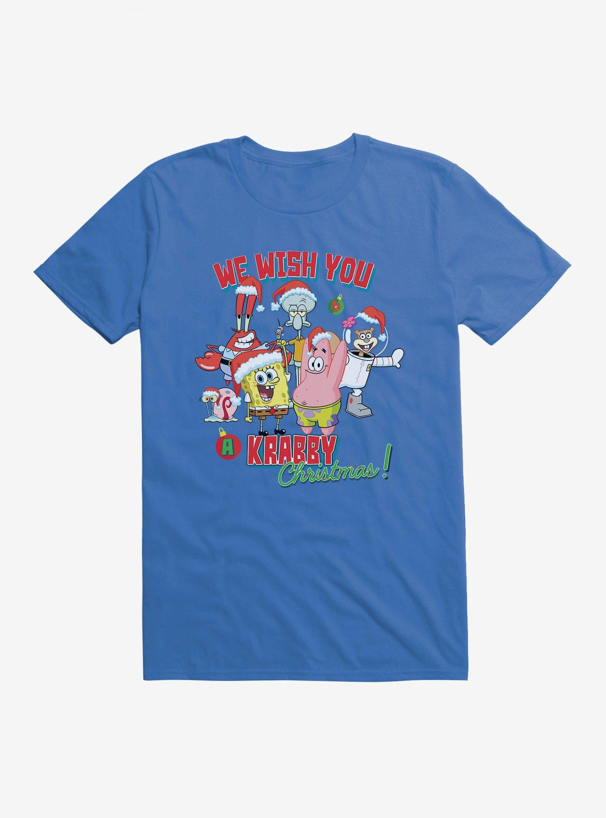 cartoon sea sponge Krabby Christmas T-Shirt 2