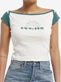 Her Universe Studio Ghibli My Neighbor Totoro Boatneck Girls Raglan Top