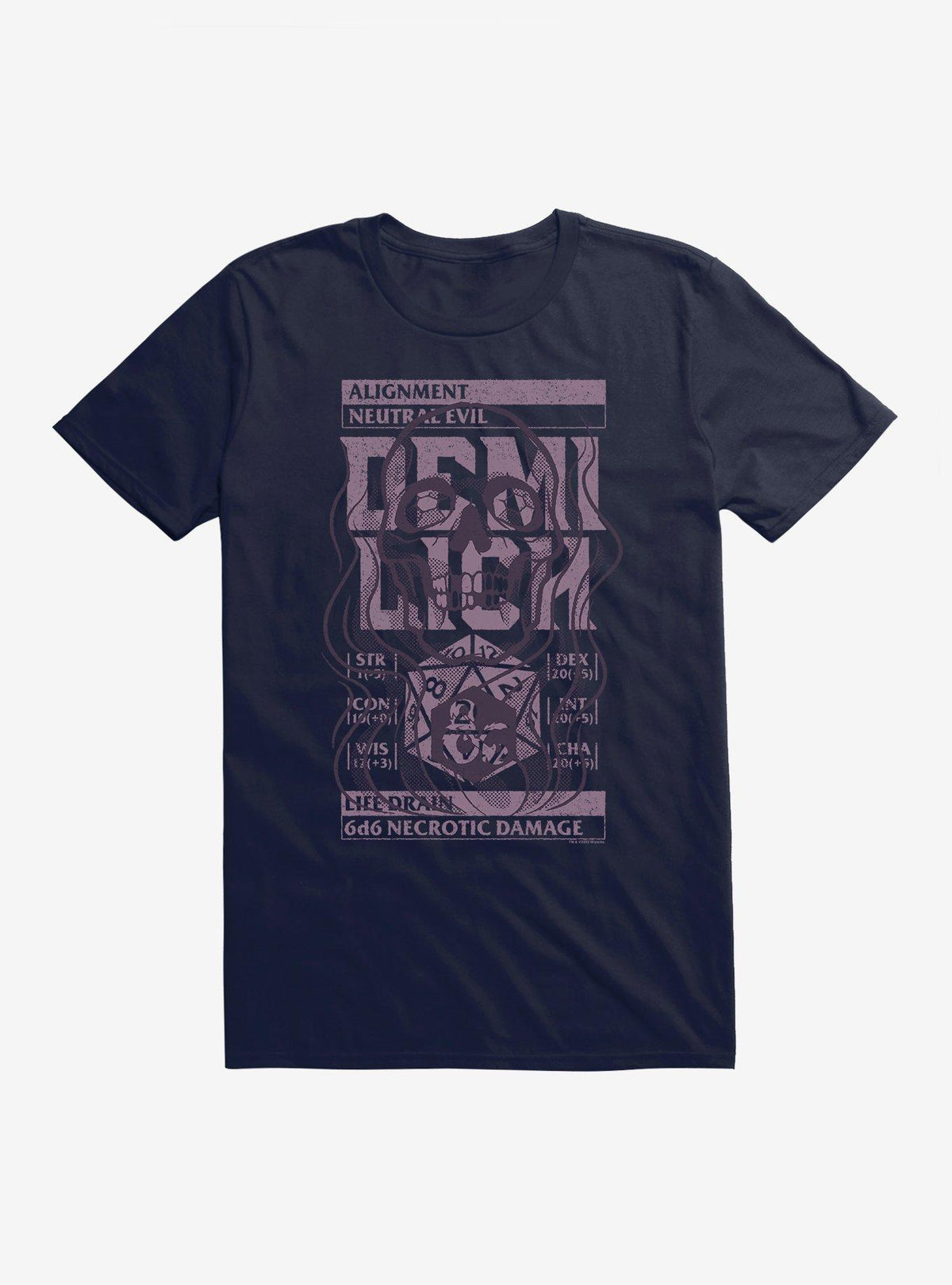 Dungeons And Dragons Life Drain Retro Competition Cards T-Shirt 2